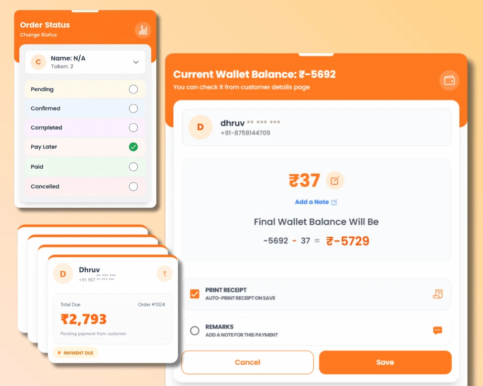 Pay Later & Customer Due Payment Management